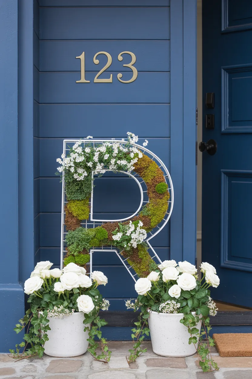 Monogram Initial Pot Display