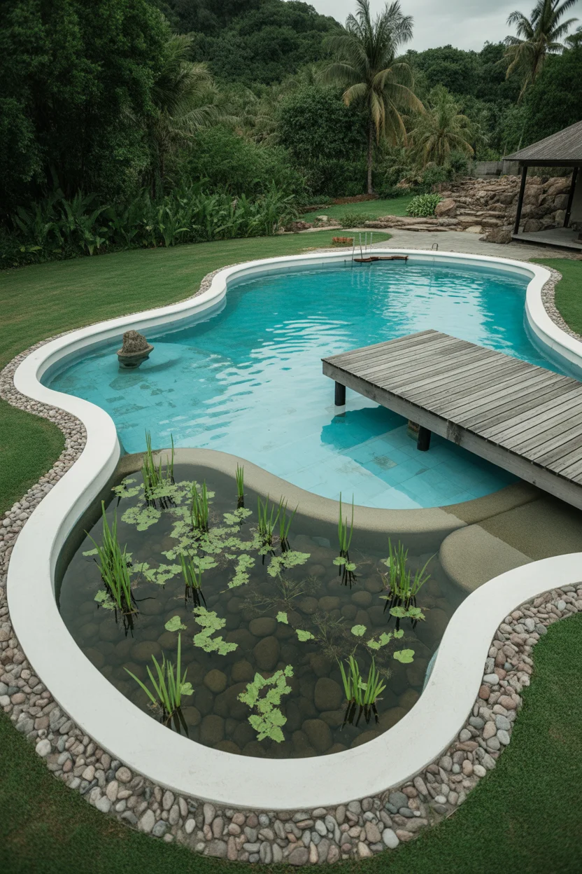 Natural Swimming Pool with Plant Filtration
