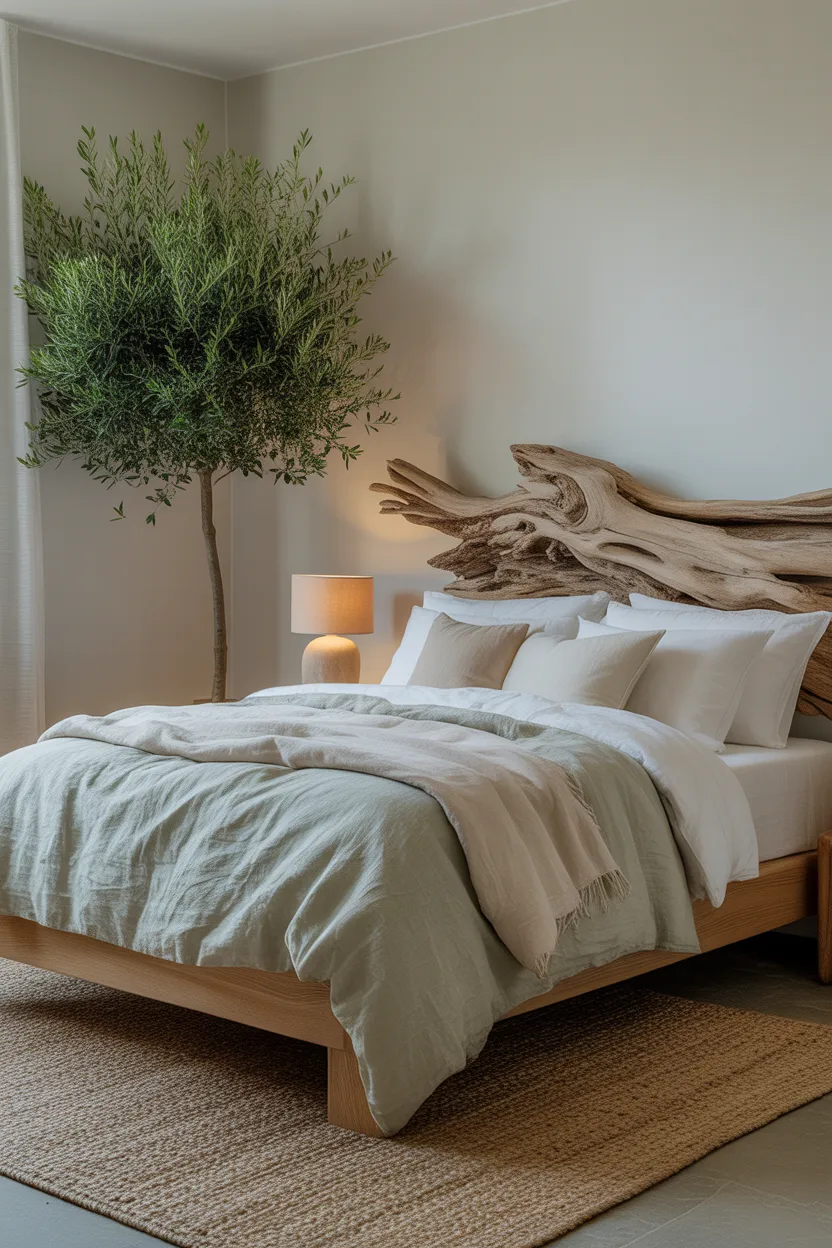 Nature-Inspired Guest Room With Organic Elements