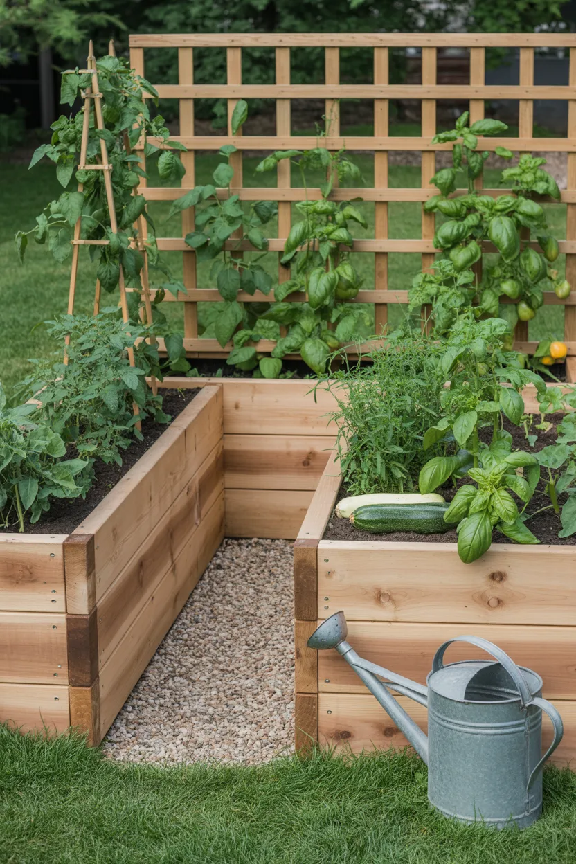Raised Garden Bed Corner Vegetable Patch