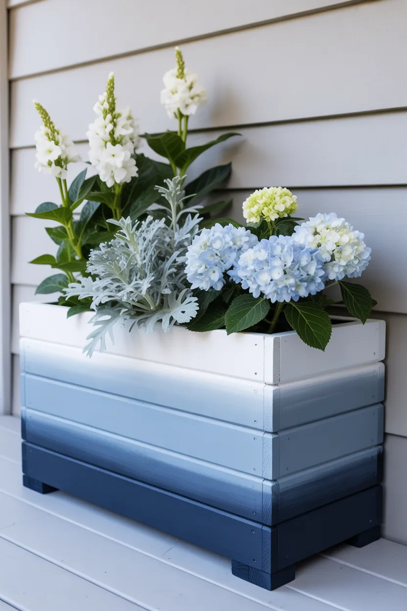  Painted Ombre Planter Box