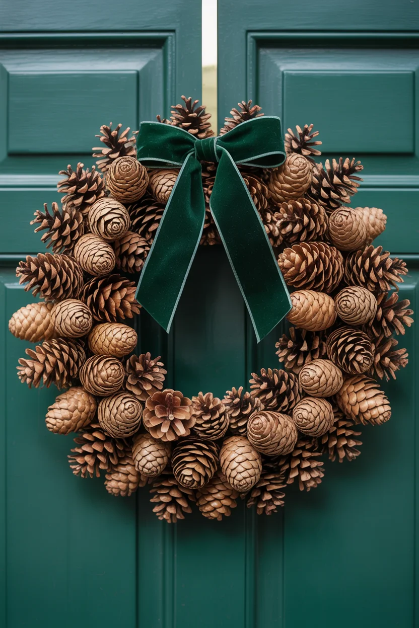 Pinecone Christmas Wreath