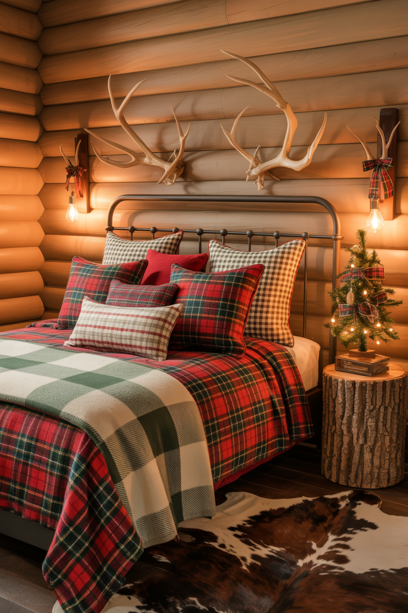 Ralph Lauren Cabin Christmas Bedroom