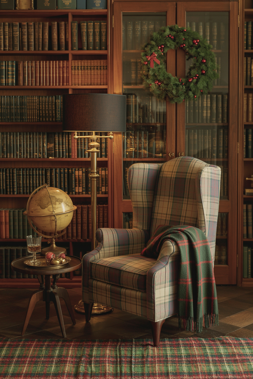  Ralph Lauren-Inspired Christmas Library Corner