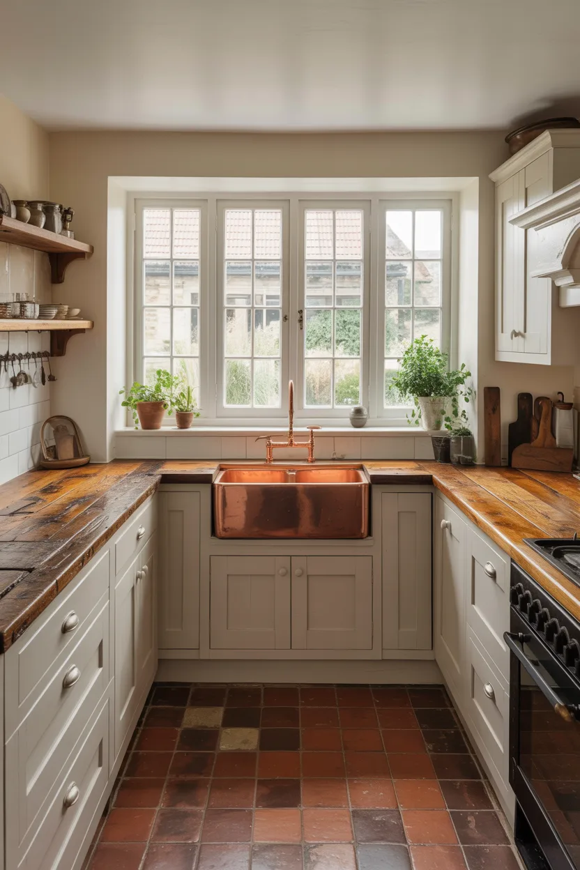 Reclaimed Timber Countertops Throughout