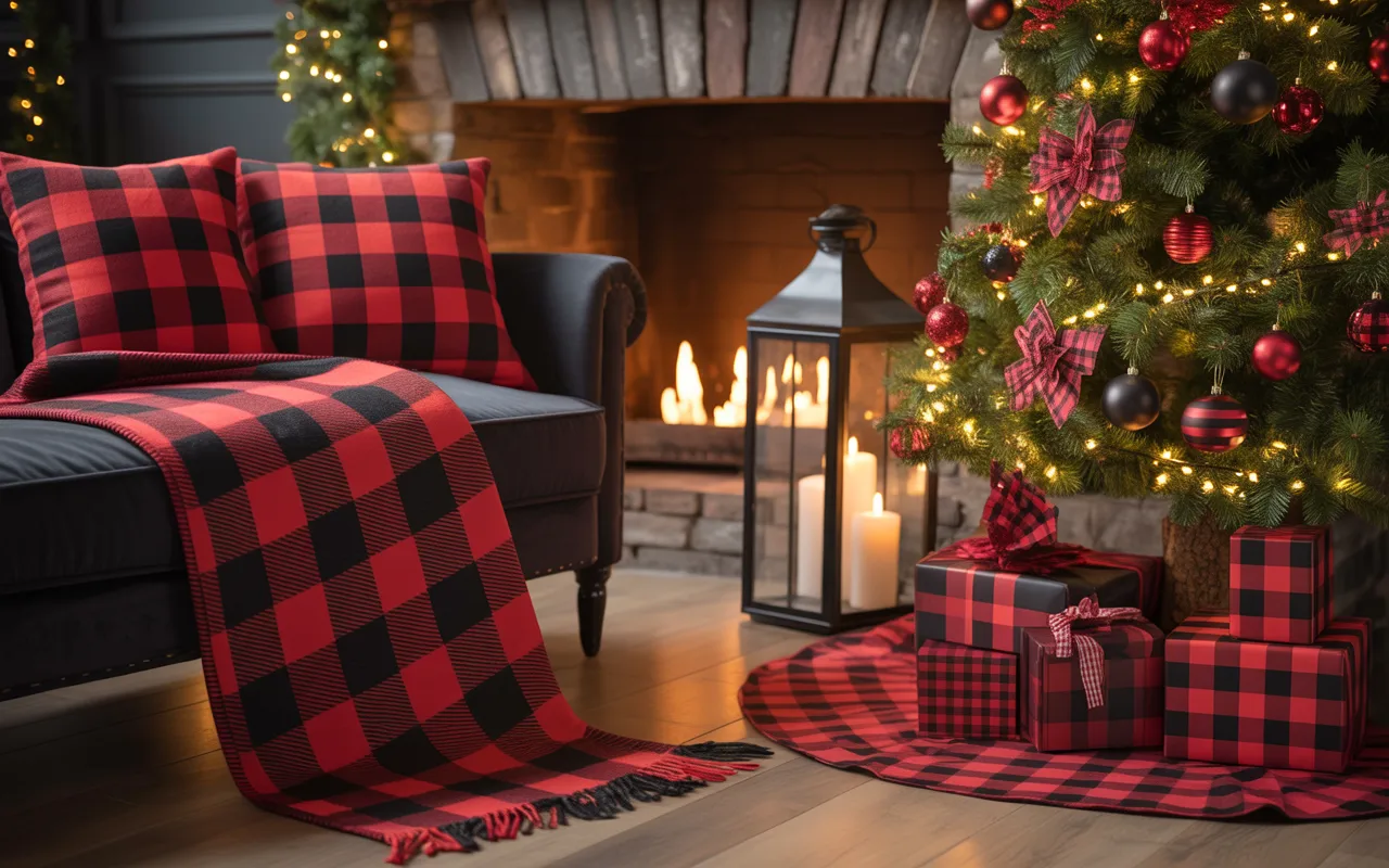 Plaid Christmas Home Ideas