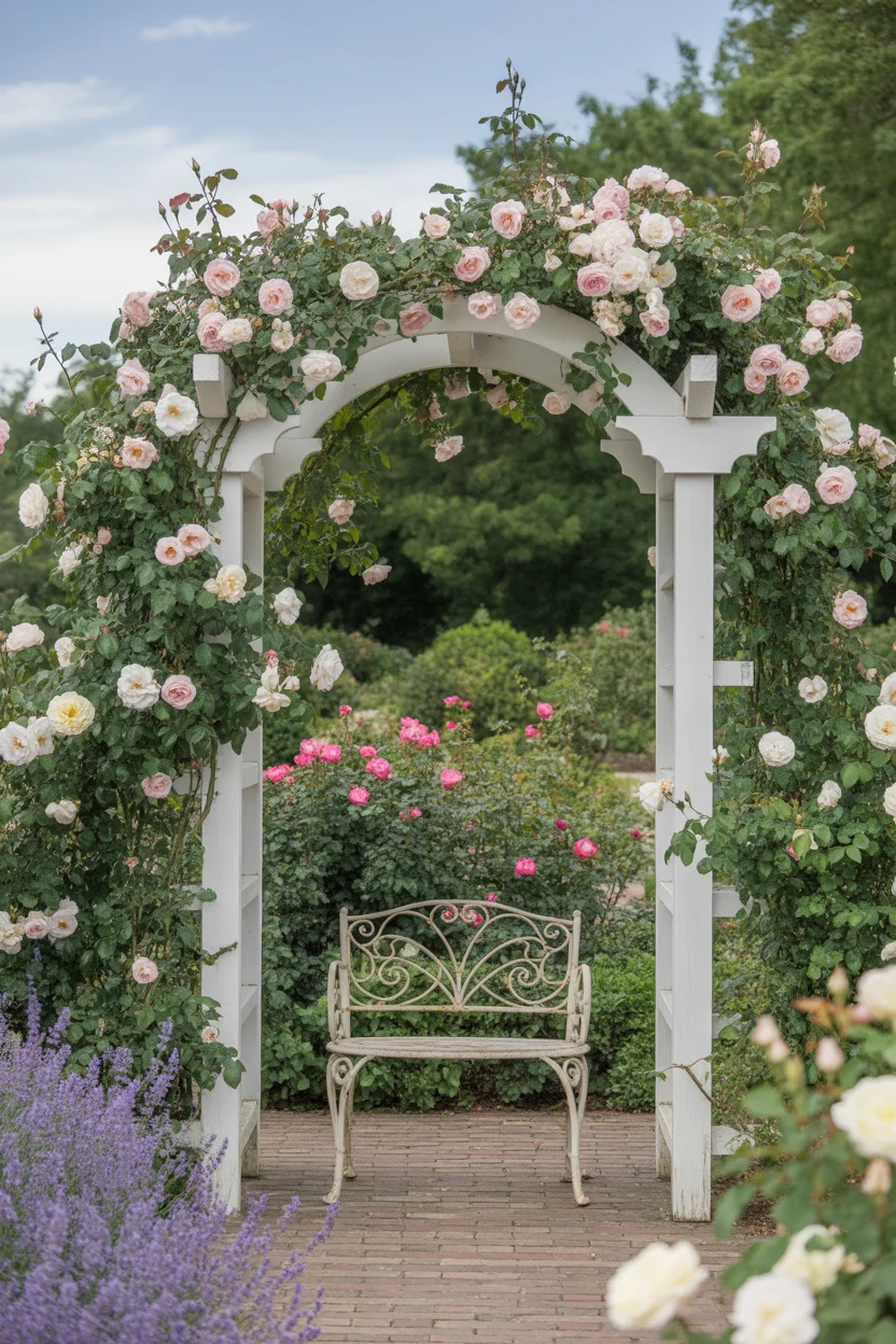 Romantic Rose Garden Arbor