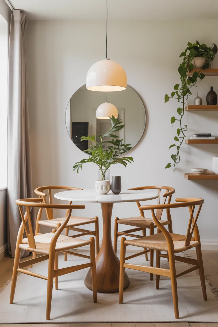 Round Table for Easy Flow and Open Feel