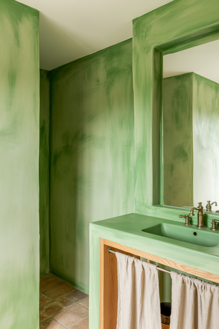 Sage Green Limewash Paint