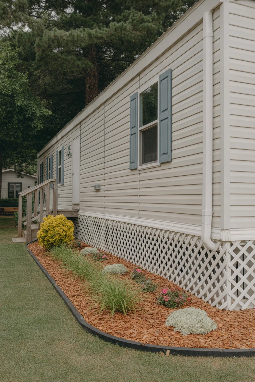 Skirt the Home with Attractive Lattice or Stone
