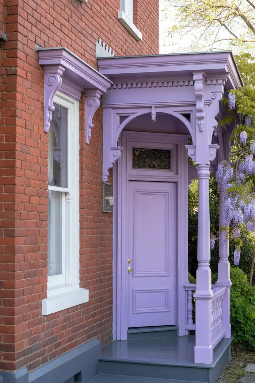  Soft Lavender Trim With White and Gray Accents