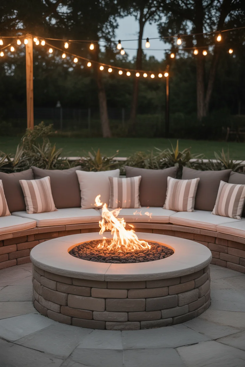 Sunken Fire Pit Lounge