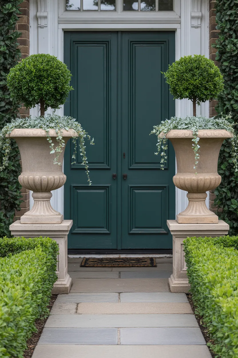 Tall Fiberglass Urn Planter