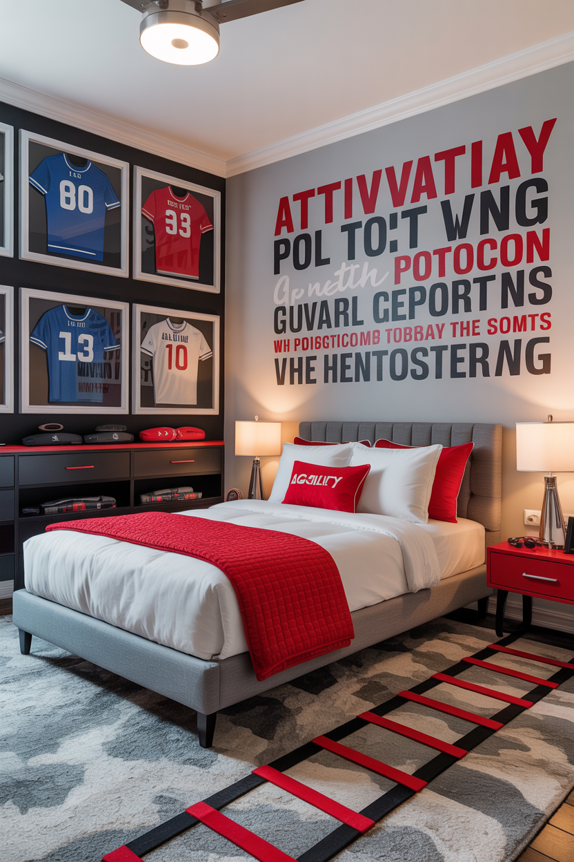 The Athletic Bedroom That Goes Beyond Sports Posters