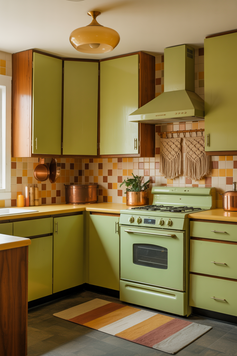 The Avocado Green Retro Kitchen Celebrating 1970s Without Apology
