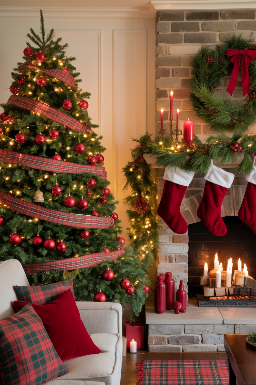 Christmas Living Room Ideas
The Classic Red and Green Living Room That Never Gets Old