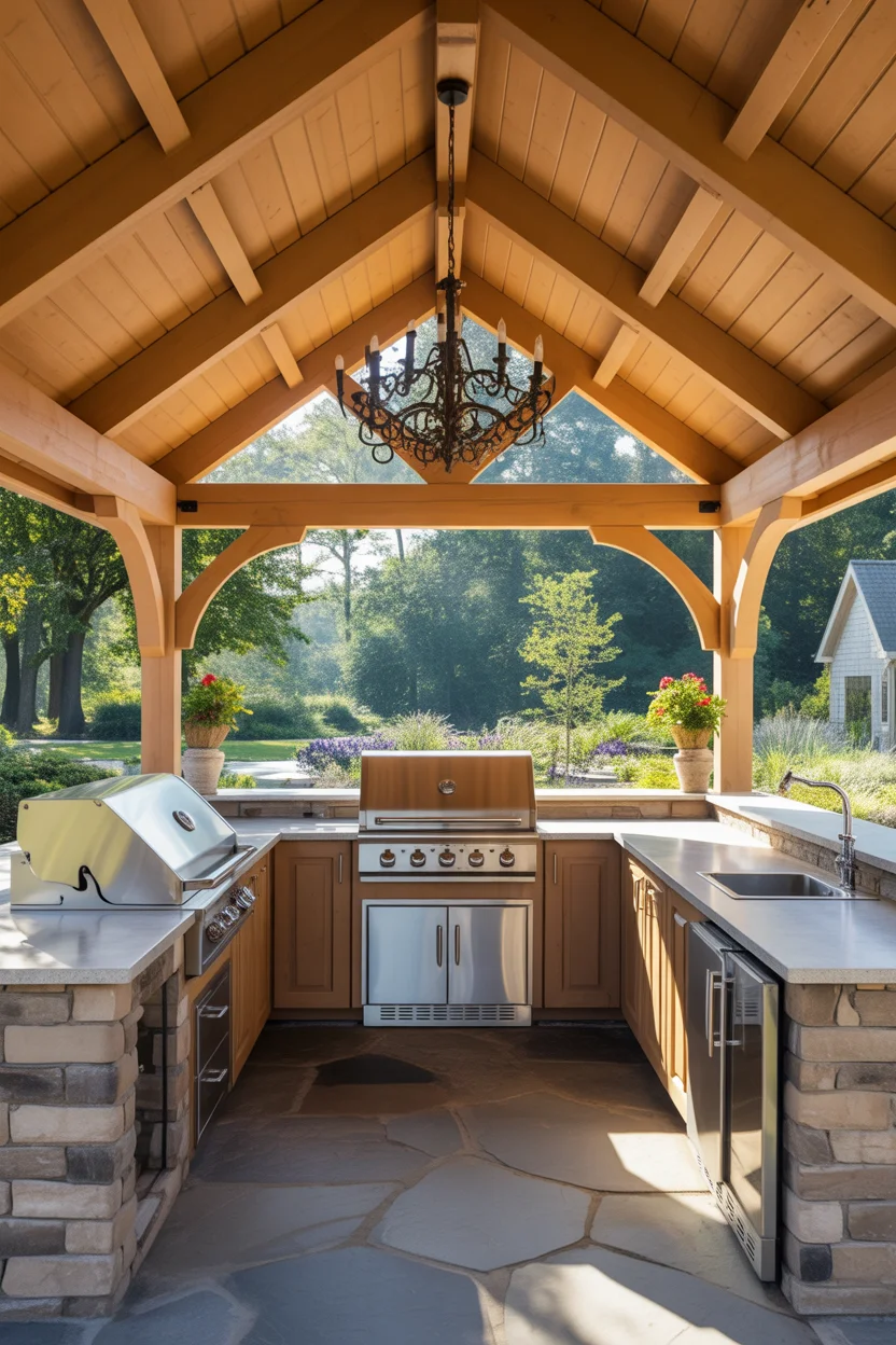 The Covered Pavilion Outdoor Kitchen