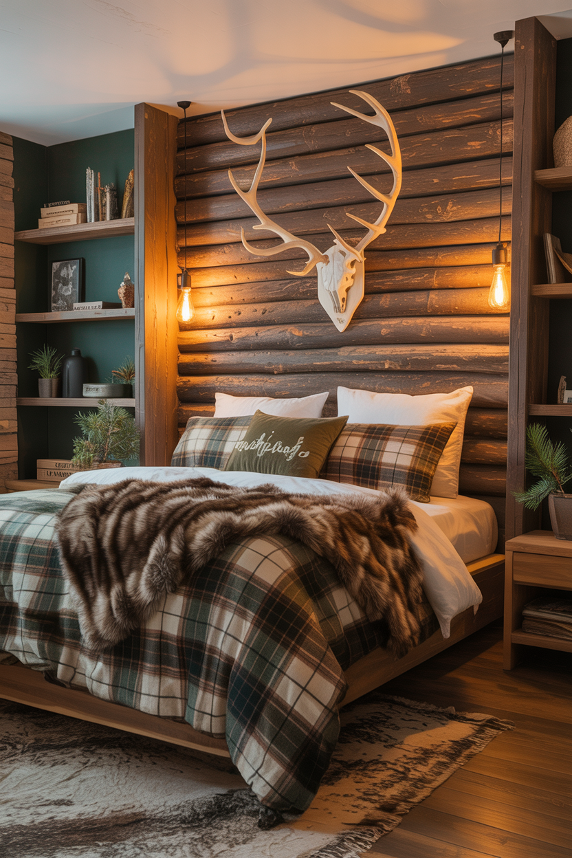 The Cozy Cabin Bedroom With Rustic Mountain Energy
