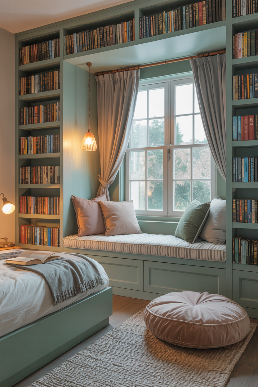 The Cozy Reading Nook Bedroom Built for Book Lovers