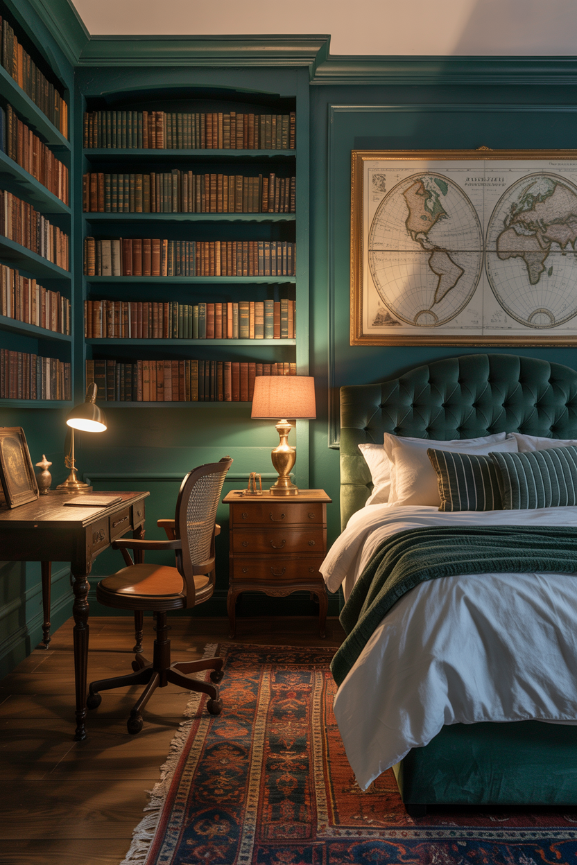 Cool Bedroom Ideas for Big Kids
The Dark Academia Bedroom That Feels Like a Private Library