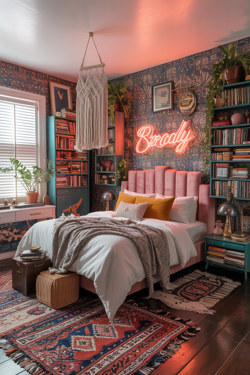  The Eclectic Maximalist Bedroom That Follows Zero Rules