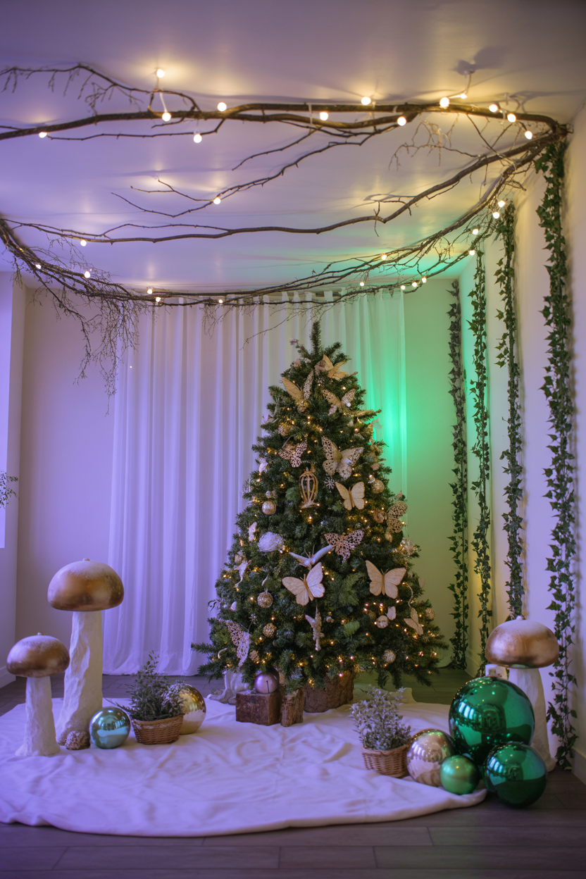 The Enchanted Forest Christmas Living Room With Fairy Tale Wonder