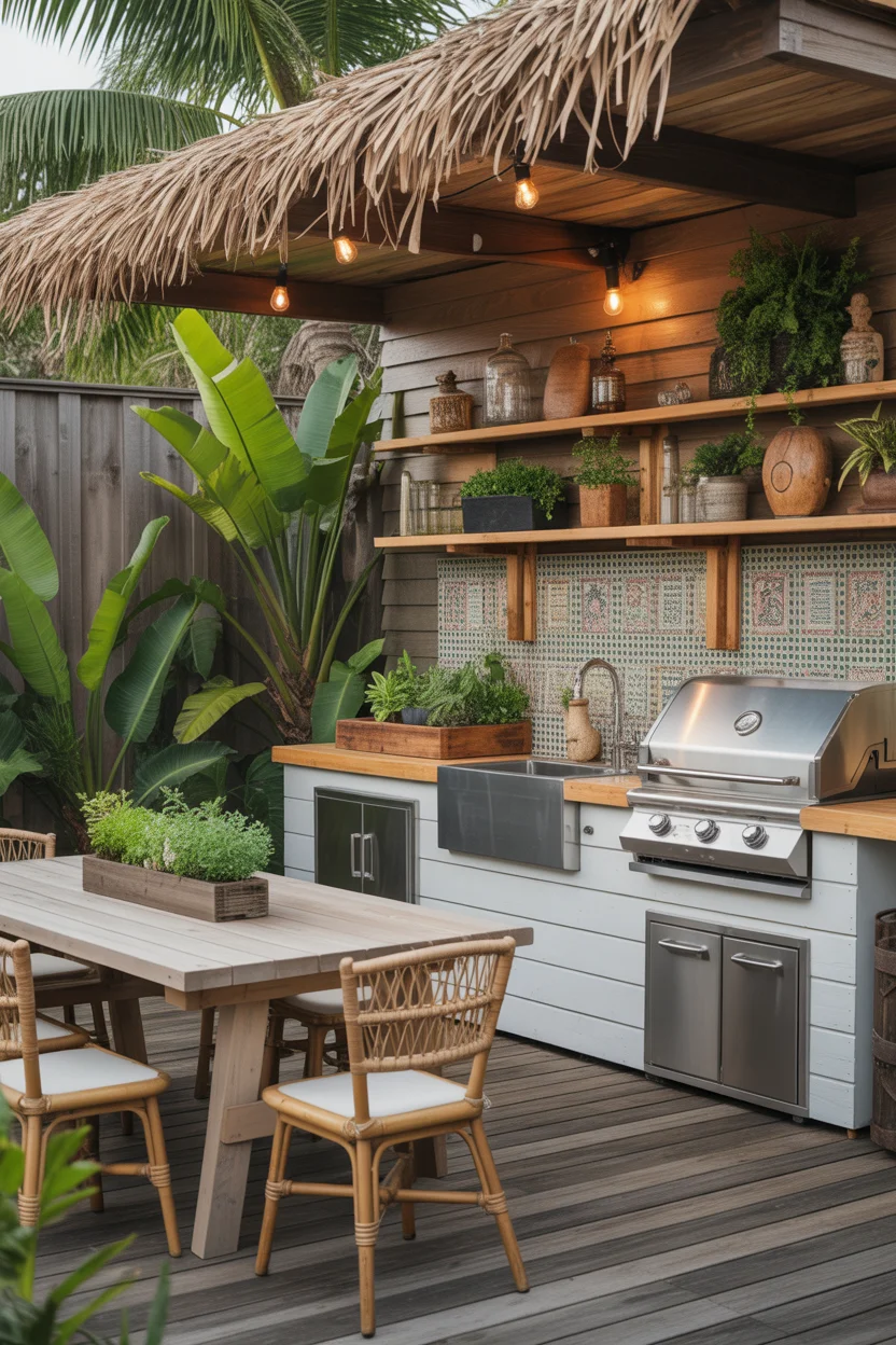 The Farmhouse-Style Outdoor Kitchen