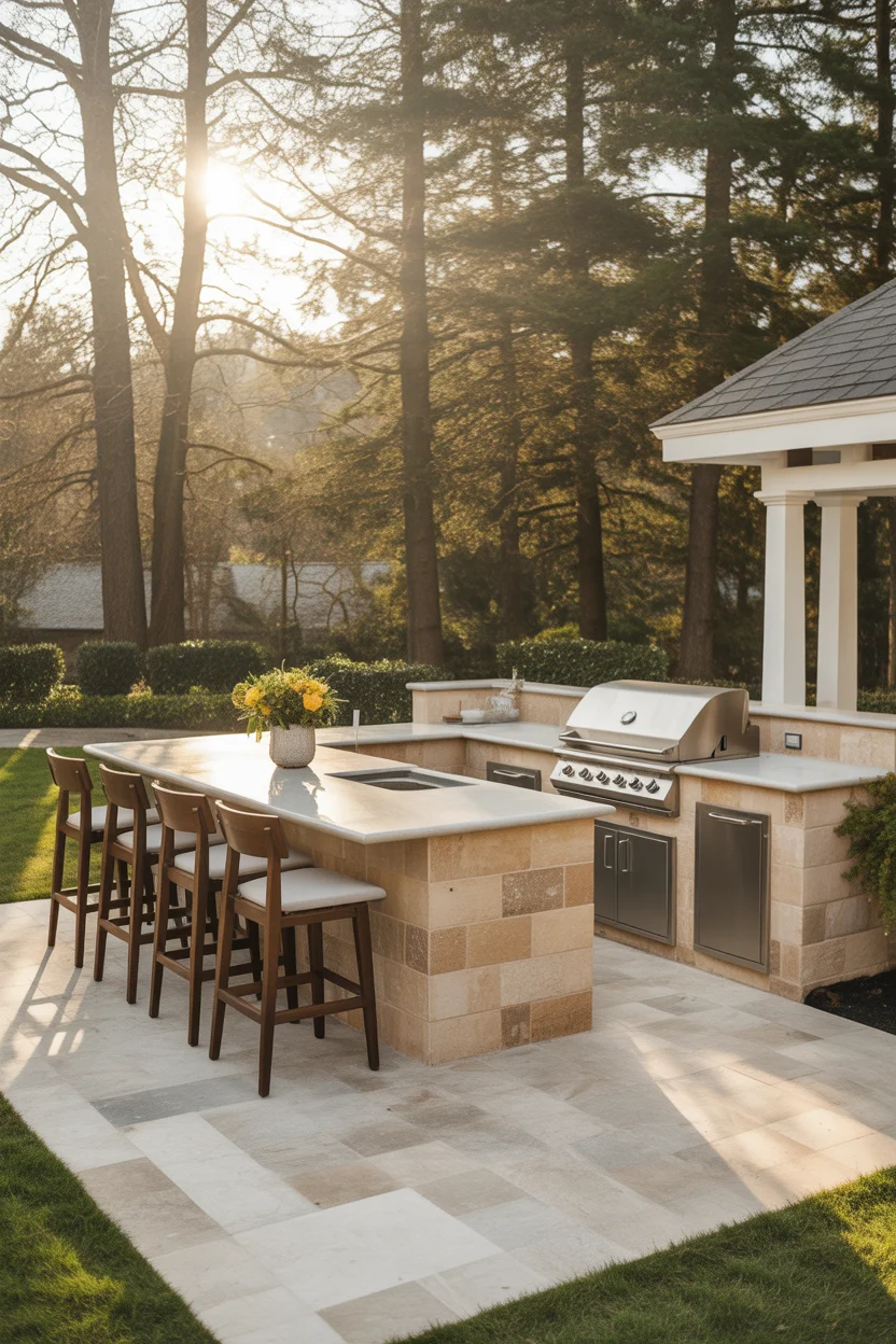 The Island-Style Outdoor Kitchen
