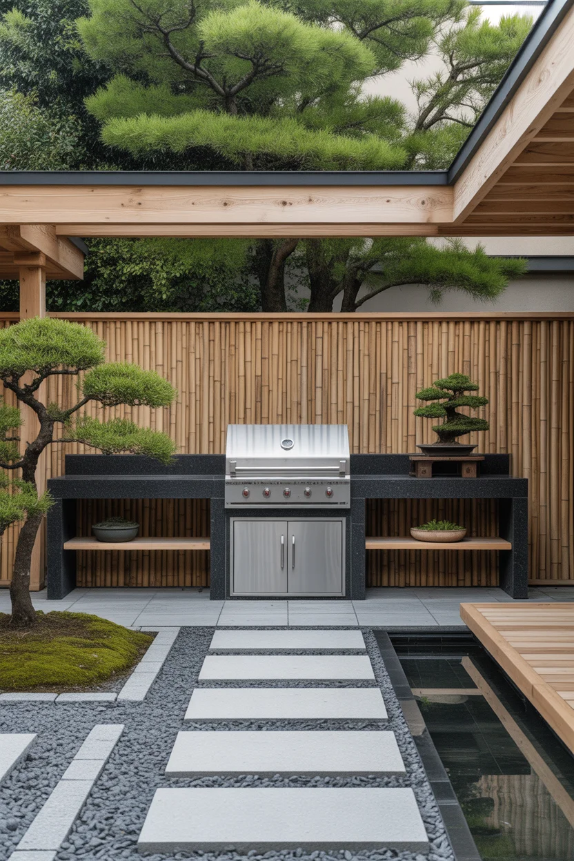 The Japanese Zen Outdoor Kitchen