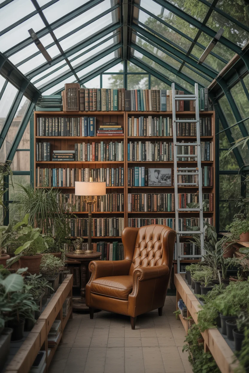 The Library and Plant Room Greenhouse