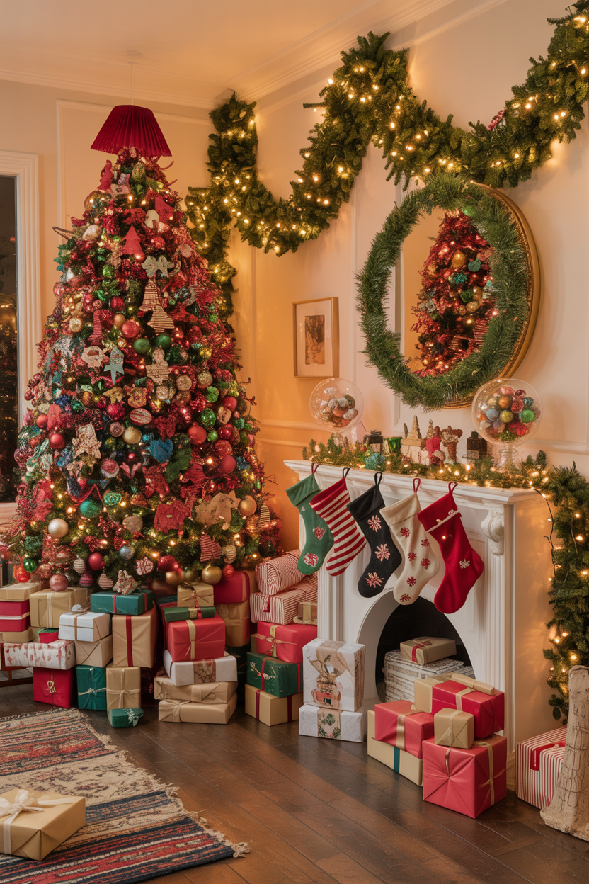 Christmas Living Room Ideas
The Maximalist Christmas Living Room Overflowing With Holiday Joy