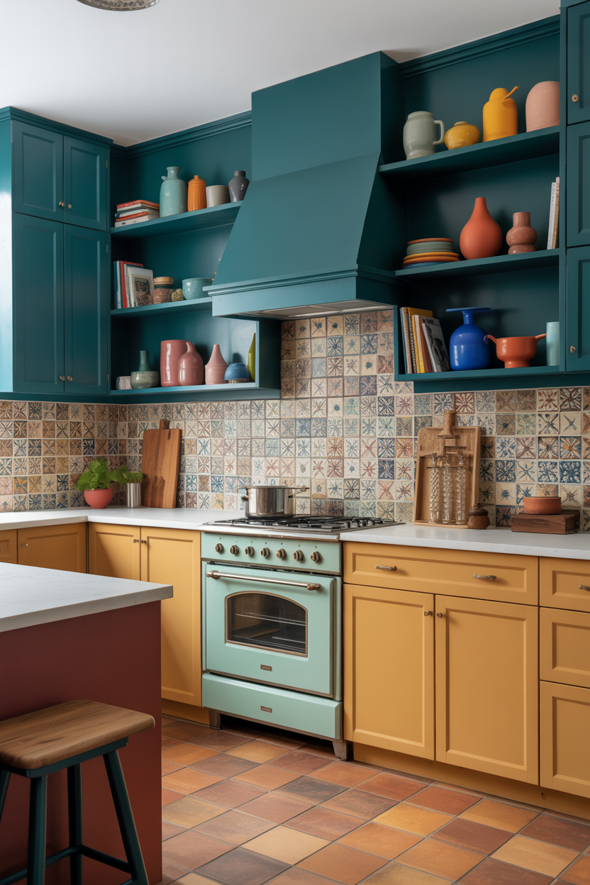  The Maximalist Colorful Kitchen With Every Shade at Once