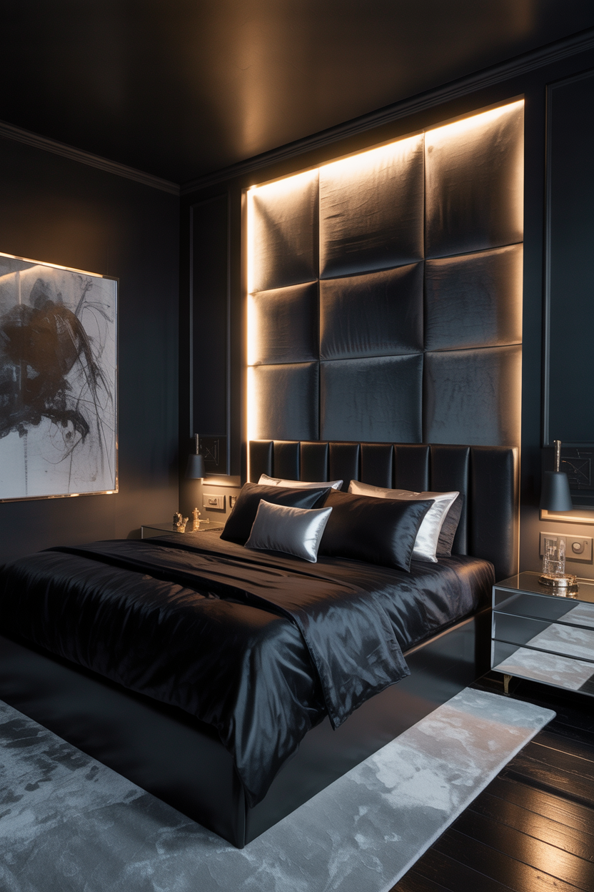 The Moody Noir Bedroom With Cinematic Drama