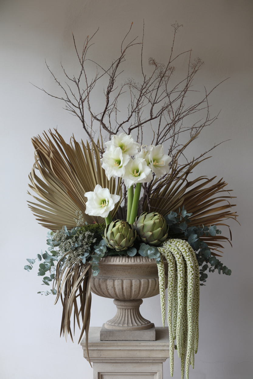 The Oversized Statement Winter Arrangement With Architectural Grandeur