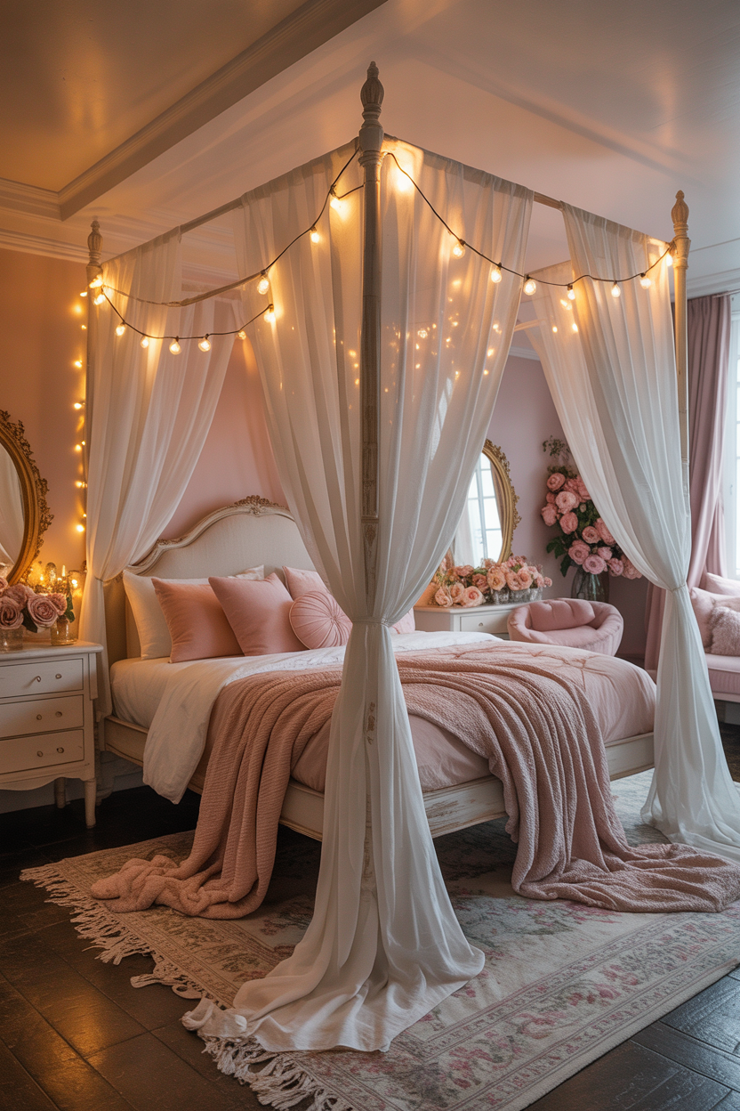 The Romantic Canopy Bed Bedroom That Feels Like a Fairytale