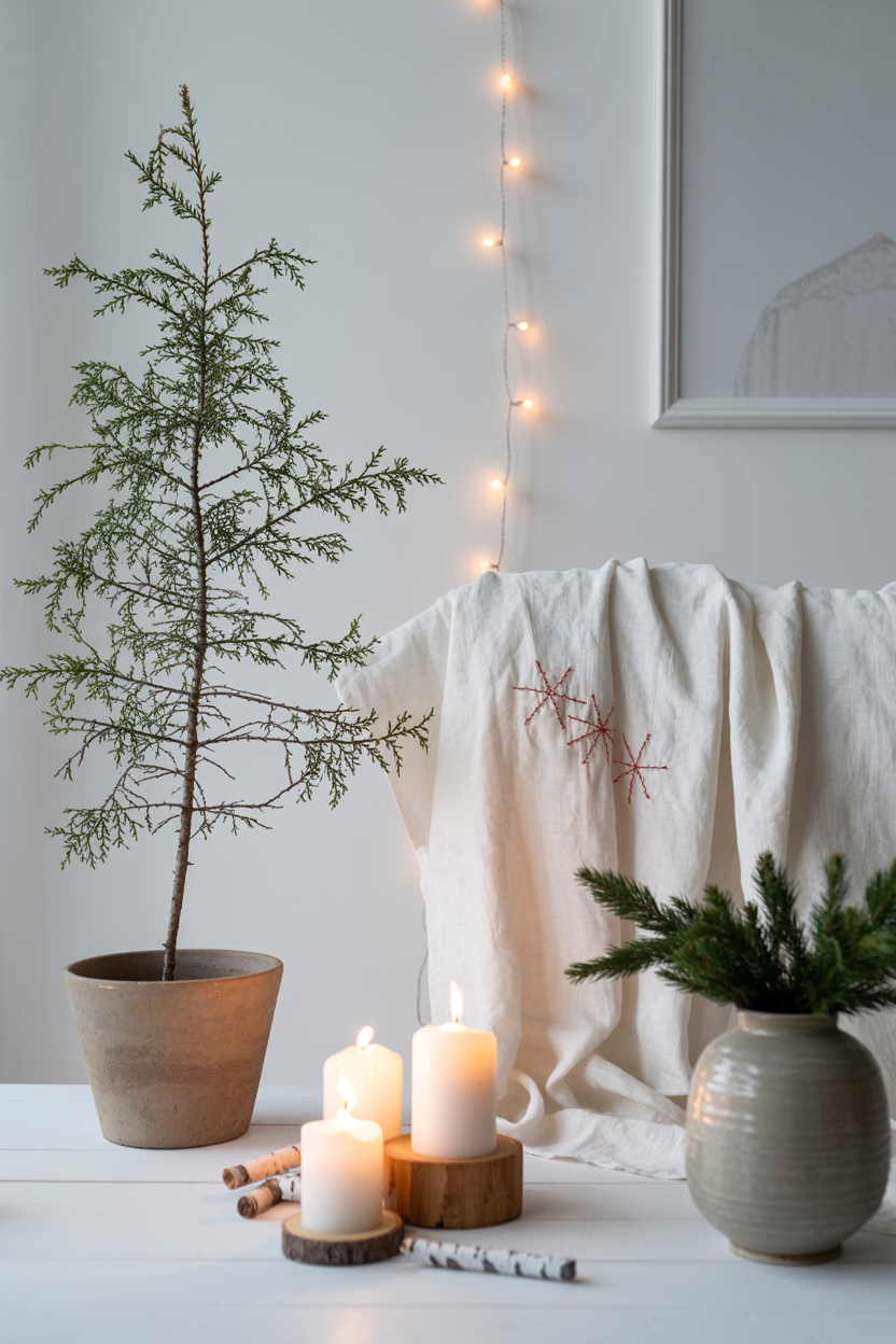 The Scandinavian Minimalist Christmas Living Room With Nordic Calm