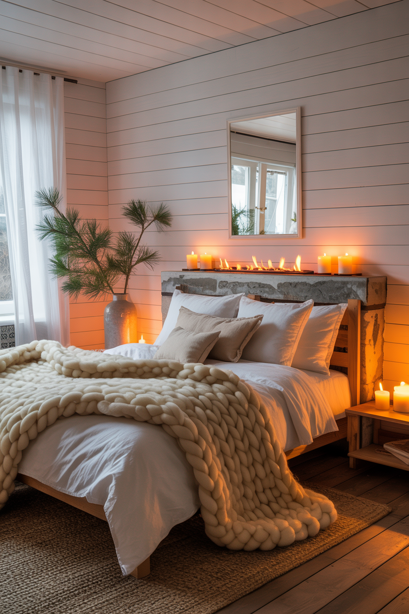 The Scandinavian Winter Cabin Bedroom With Deep Hygge Warmth