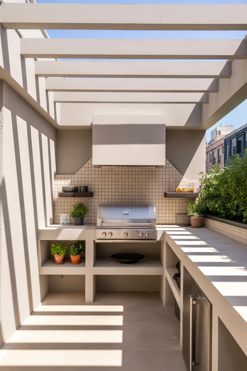 The Straight-Line (Galley) Outdoor Kitchen