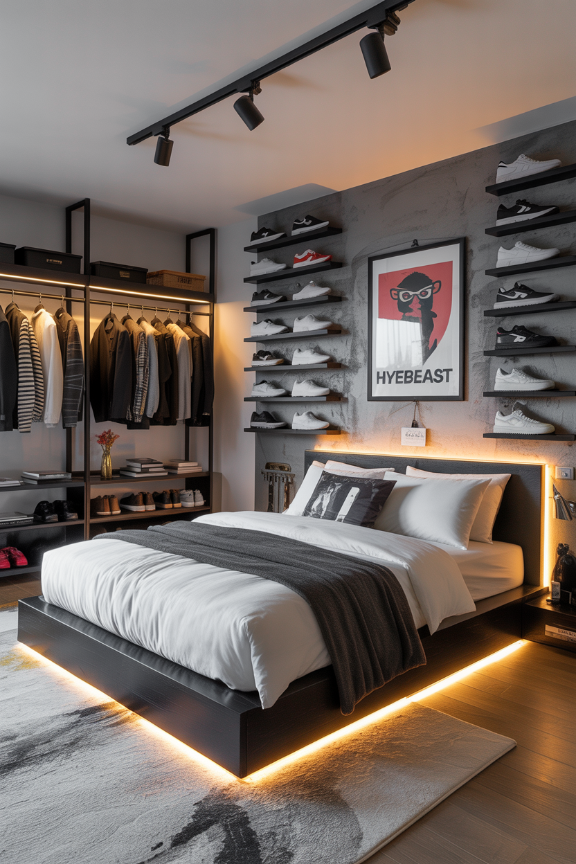 The Streetwear-Inspired Bedroom That Feels Like a Boutique