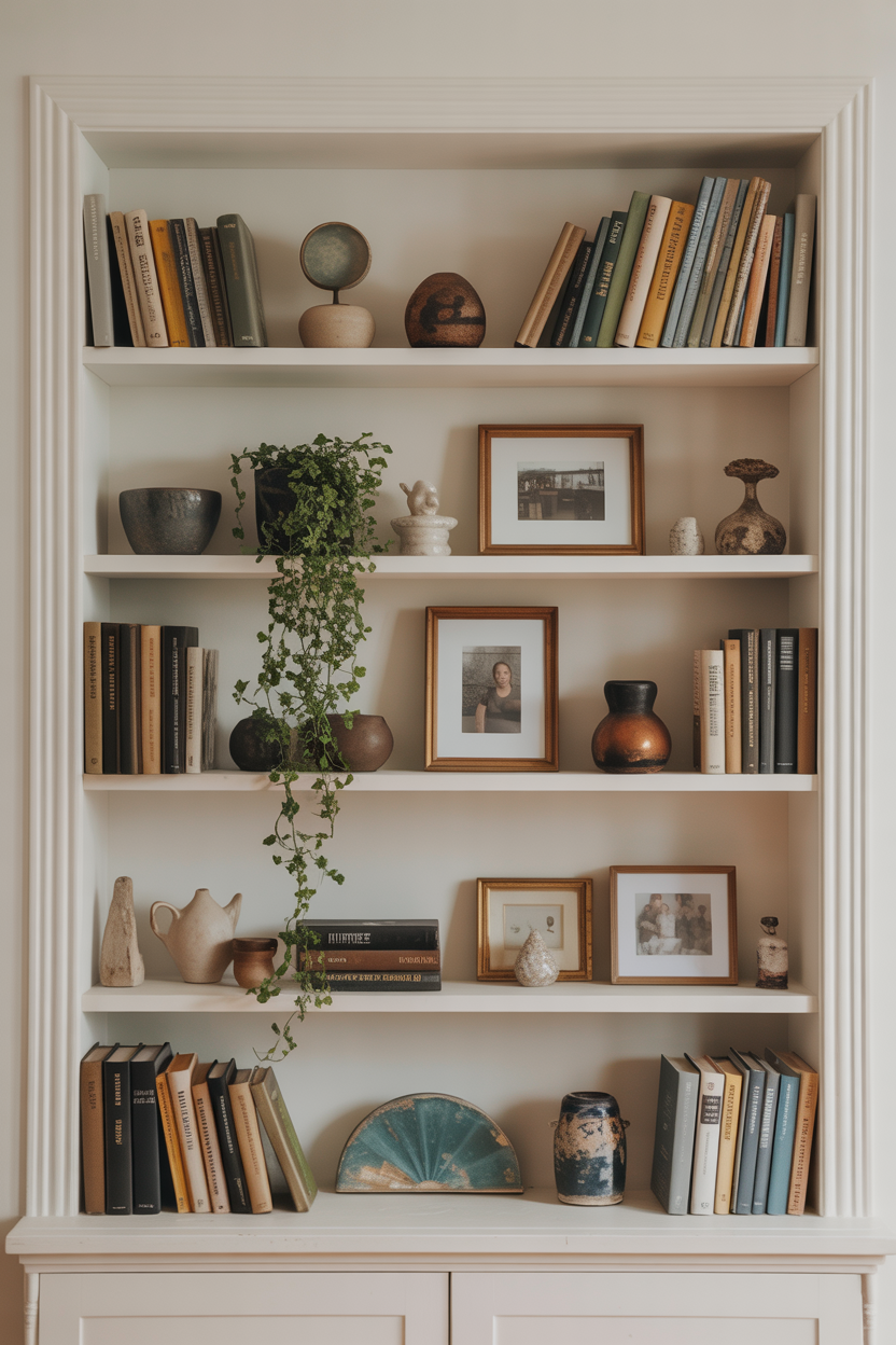 The Styled Bookshelf That Looks Curated Over Time