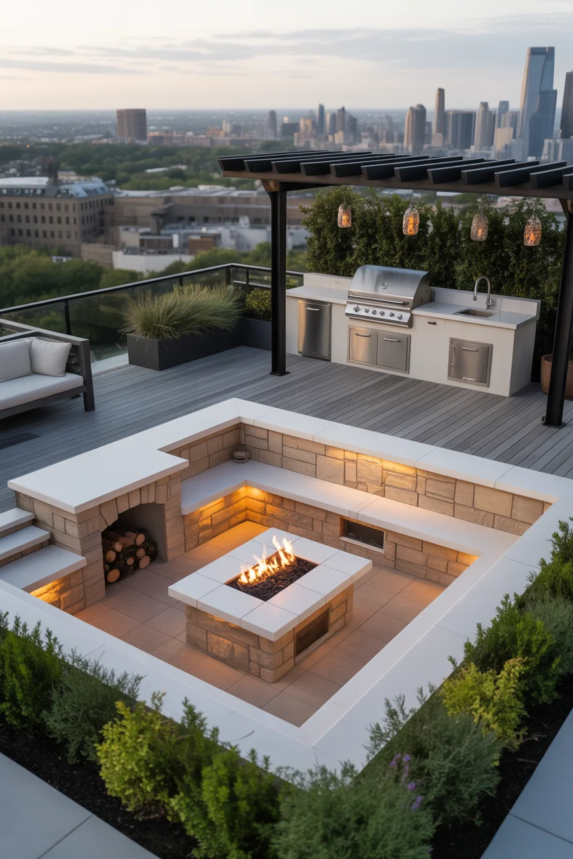 The Sunken Outdoor Kitchen
