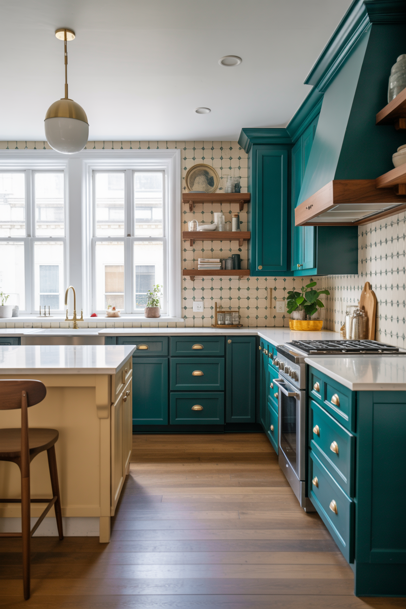 The Timeless Colorful Kitchen That Belongs in Every Magazine Forever