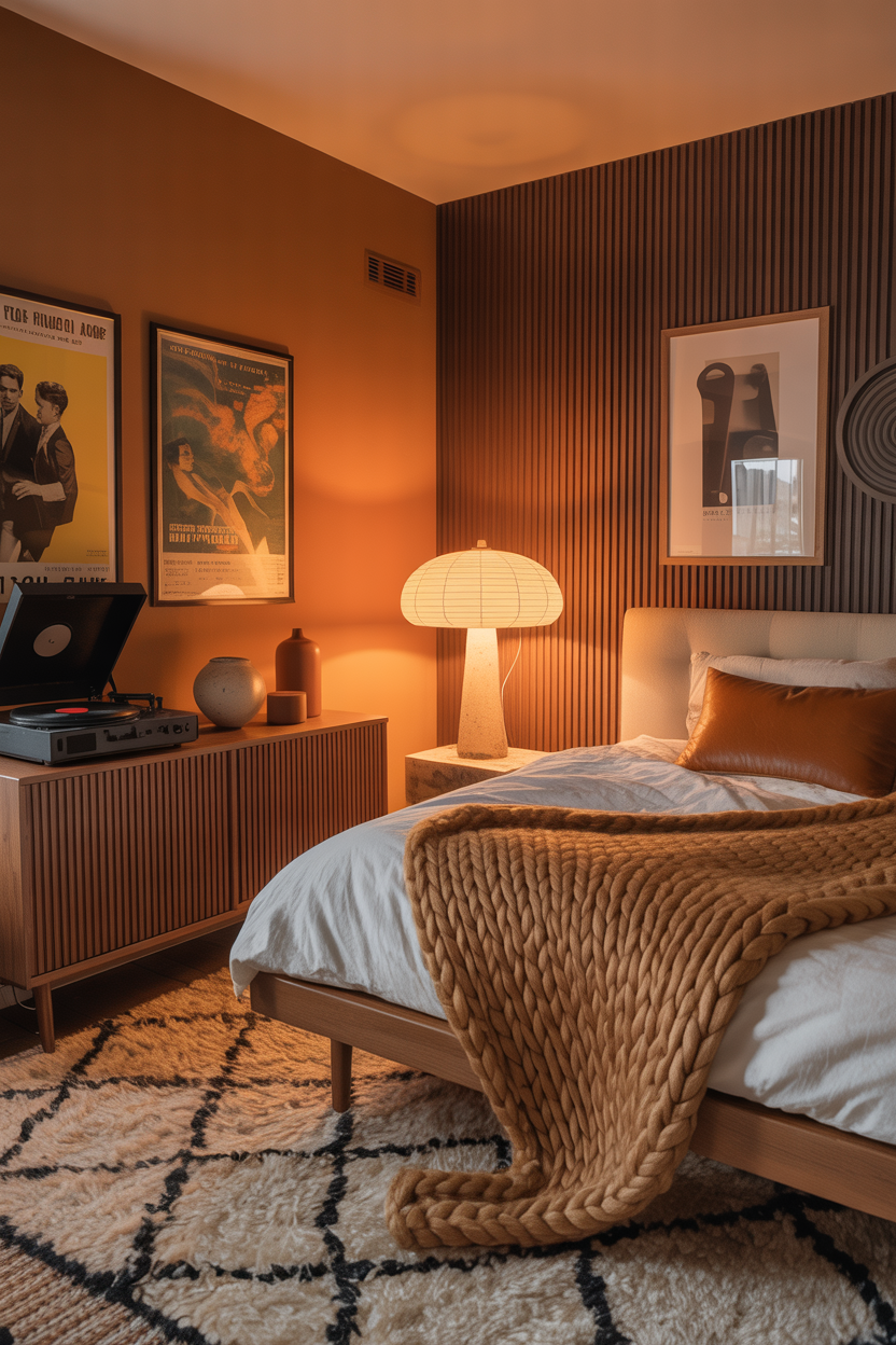The Vintage Retro Bedroom That Celebrates the '70s