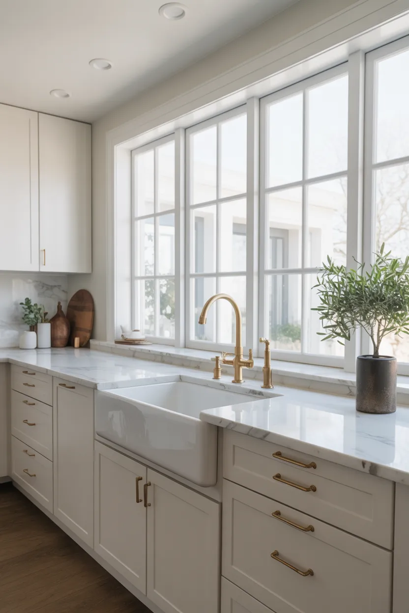 Undermount Farmhouse Sink for a Seamless Countertop Look