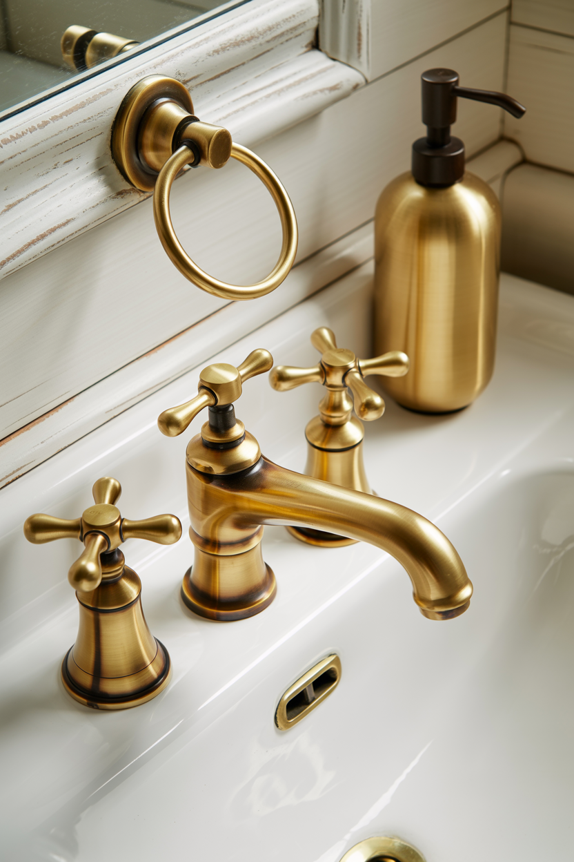 Unlacquered Brass Faucets and Hardware