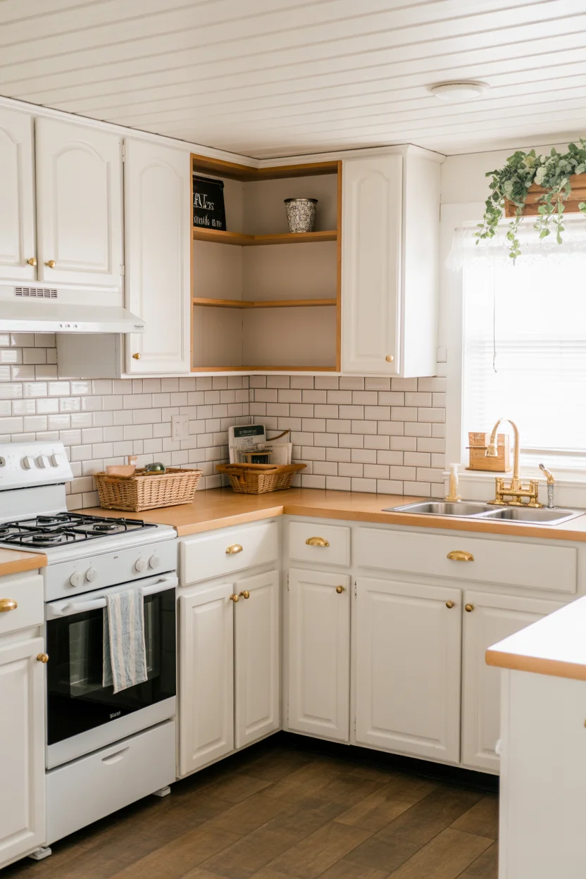 Update Kitchen Cabinets with Paint and New Hardware