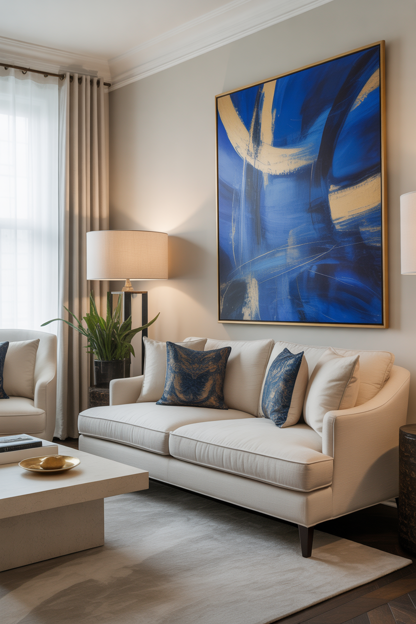Use Art to Introduce a Statement Color