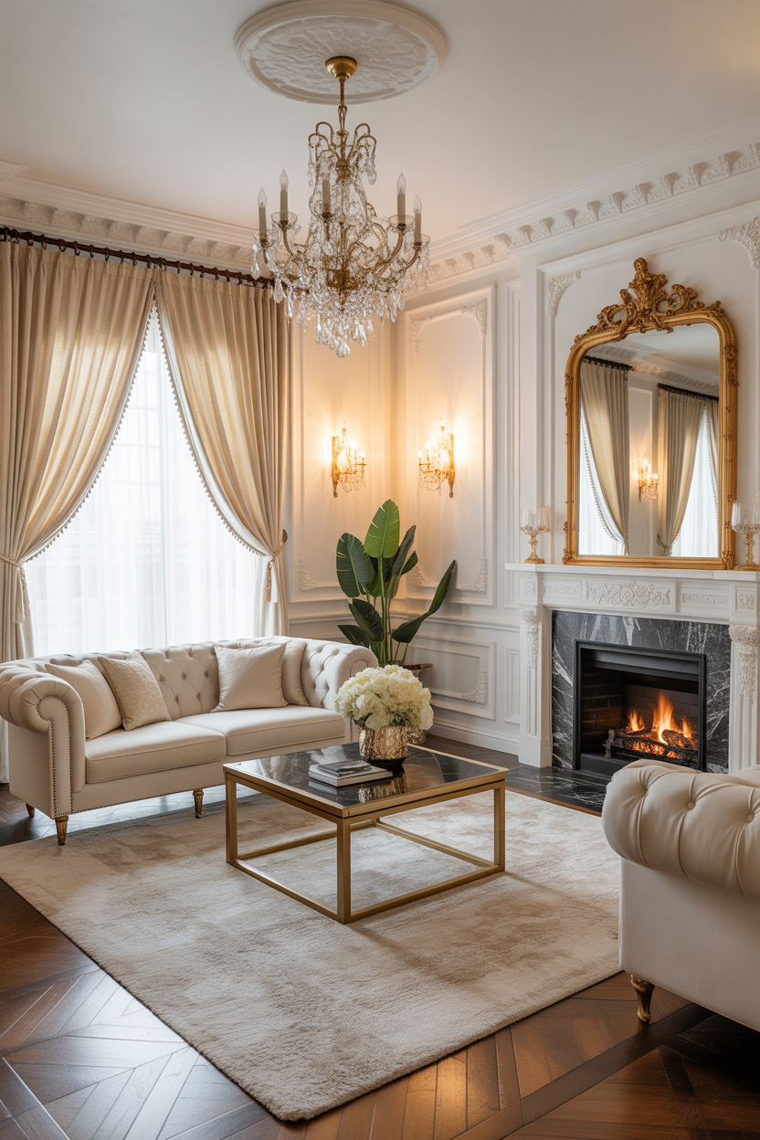 Use Gold and Cream for Timeless Glamour