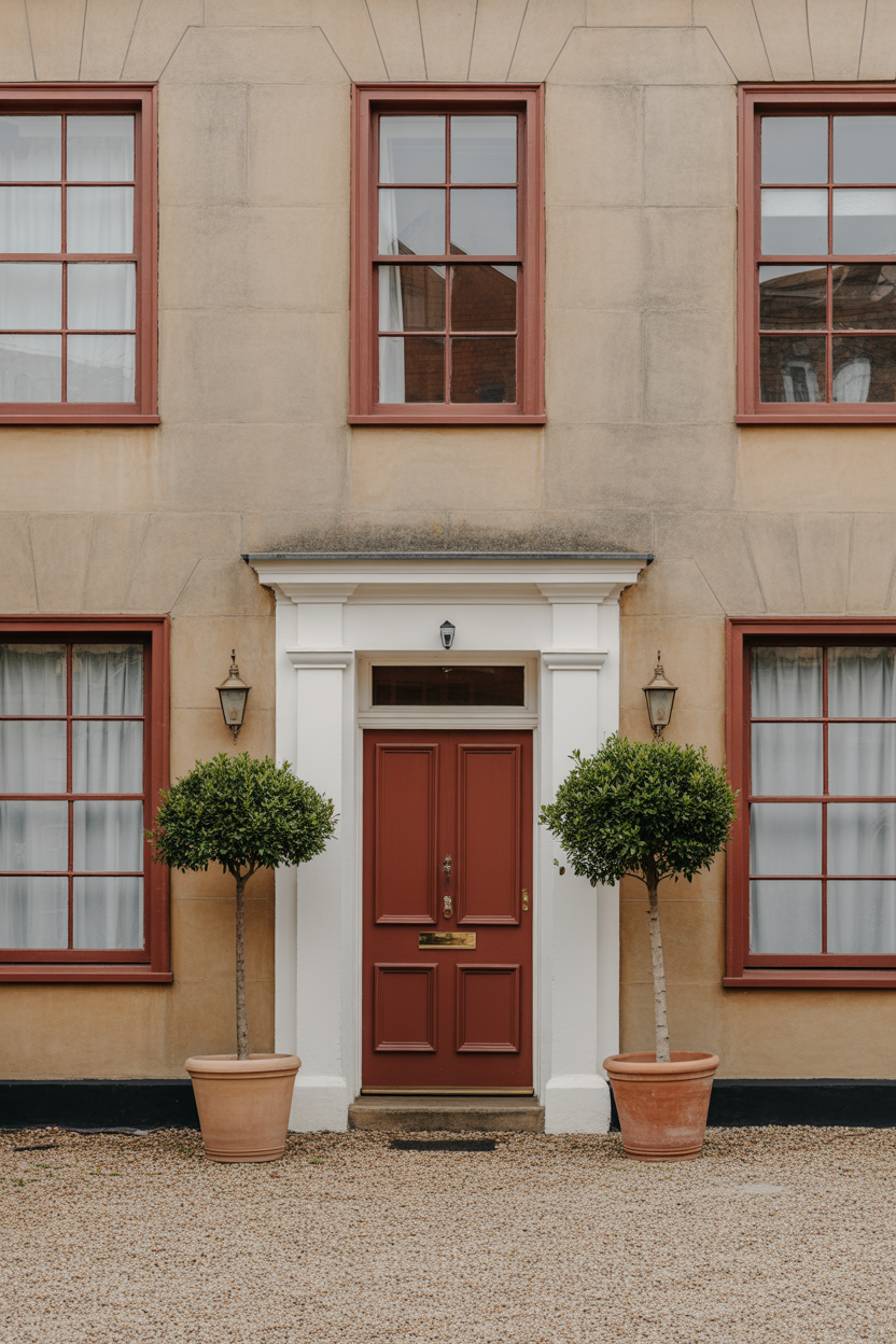 Warm Rust Red Revives Heritage Exterior House Color Trends This Year