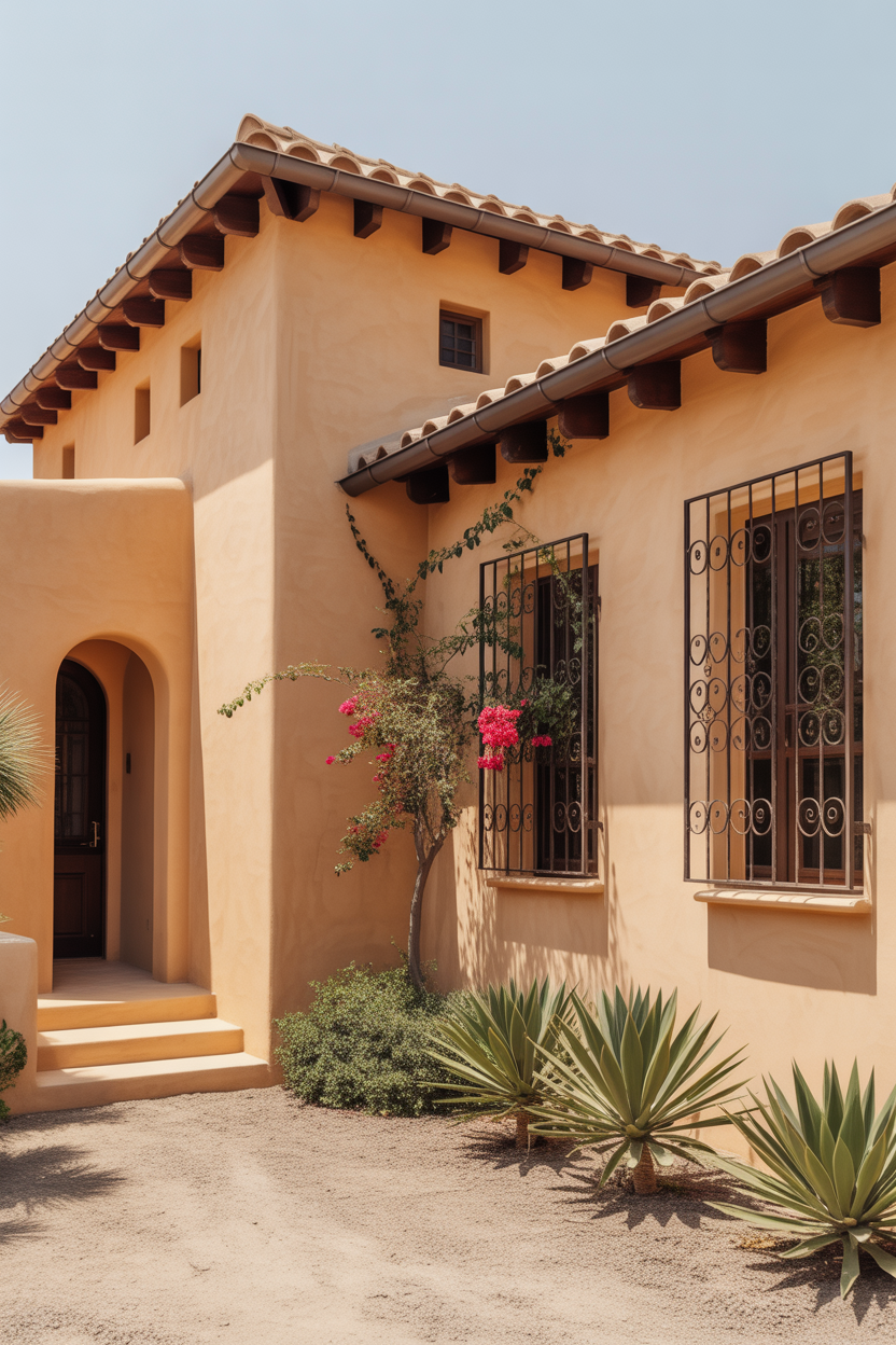 Warm Sand Tones Bring Sun-Drenched Softness to Exterior House Color Trends